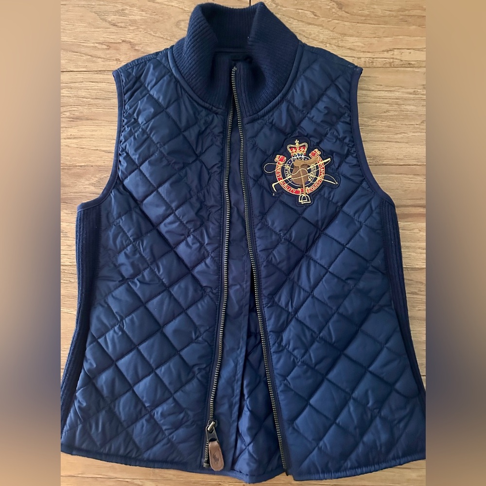 Ralph Lauren Navy Quilted Vest for Kids